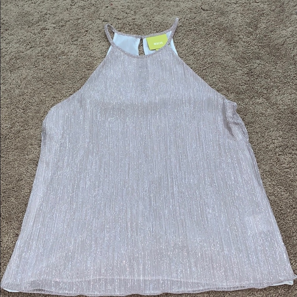 Maeve Shimmer Blush Blouse